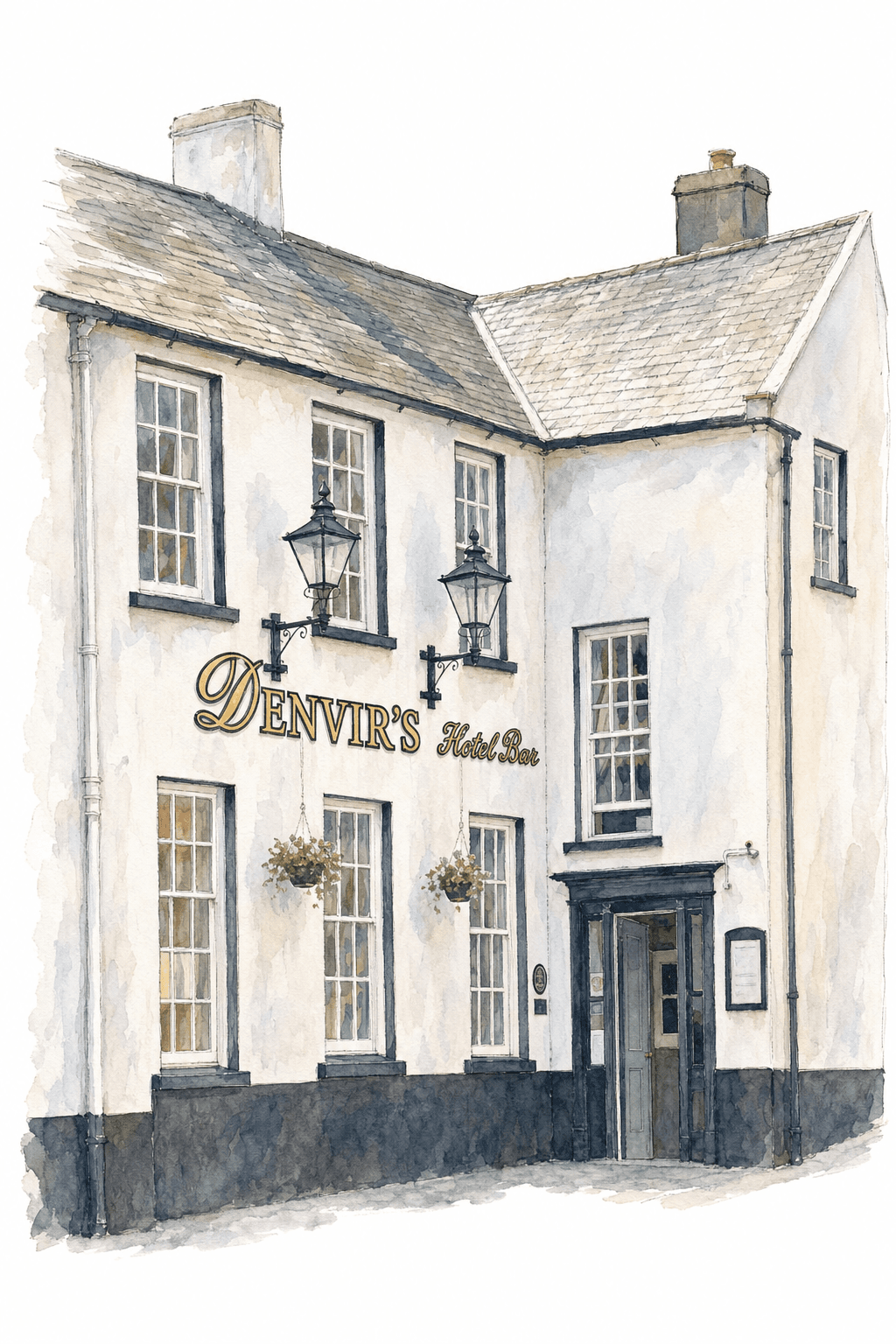 Illustration of Denvir's Hotel Bar, Downpatrick