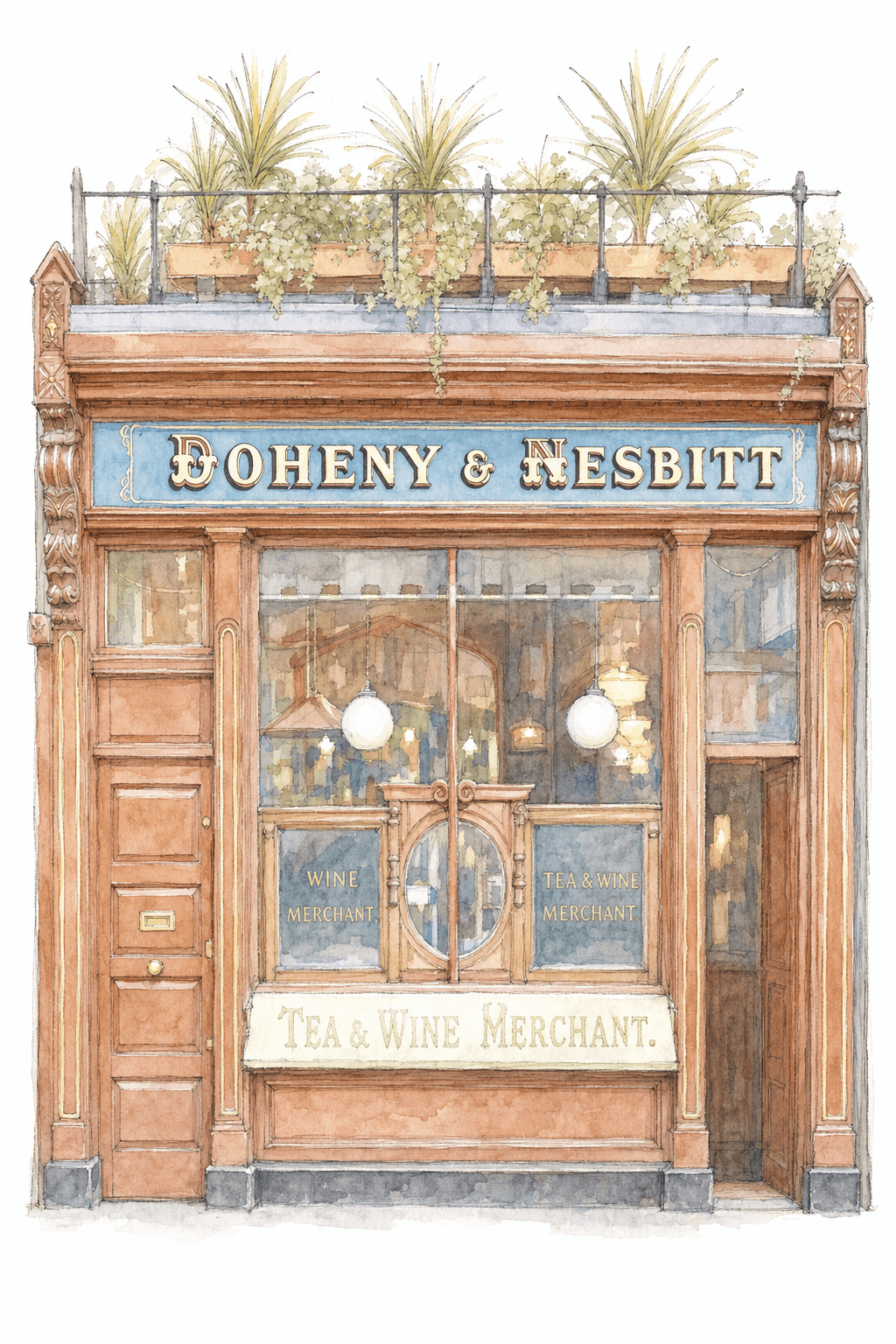 Illustration of Doheny & Nesbitt's, Dublin