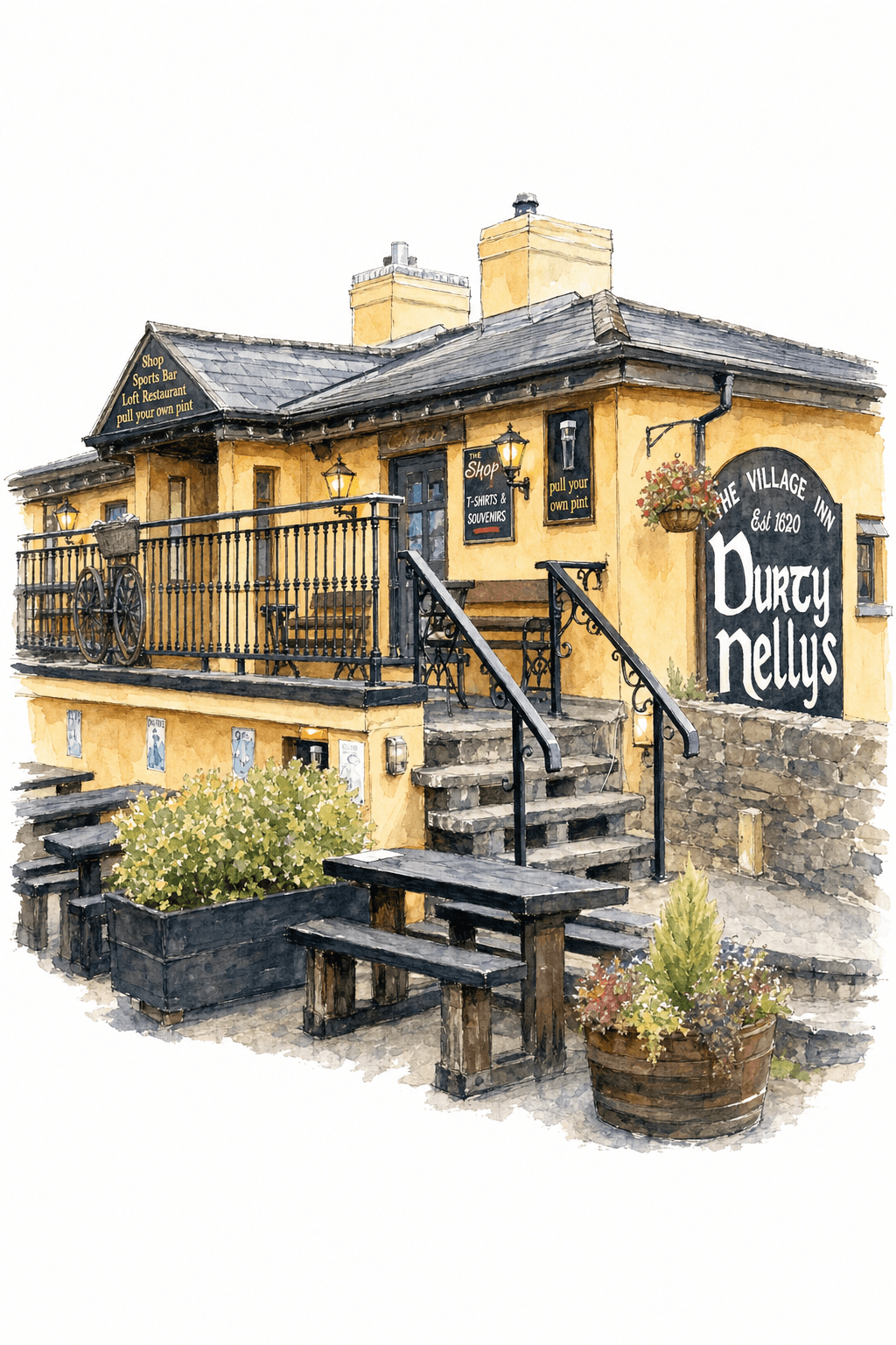Illustration of Durty Nelly's, Bunratty
