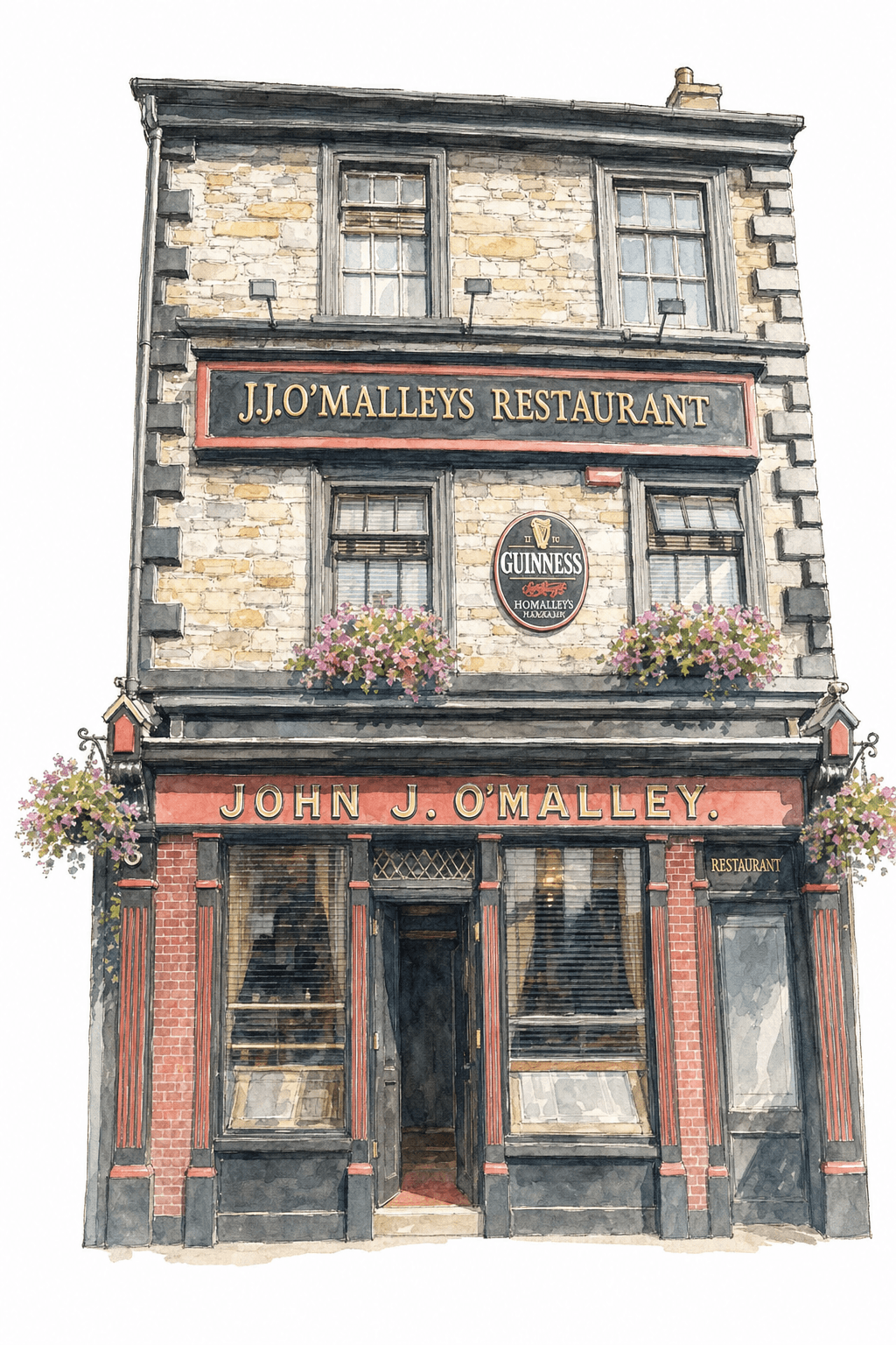 Illustration of J.J. O'Malley's, Westport