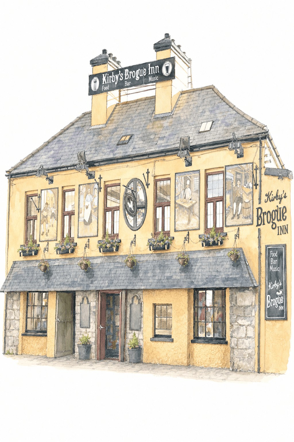 Illustration of Kirby's Brogue Inn, Tralee