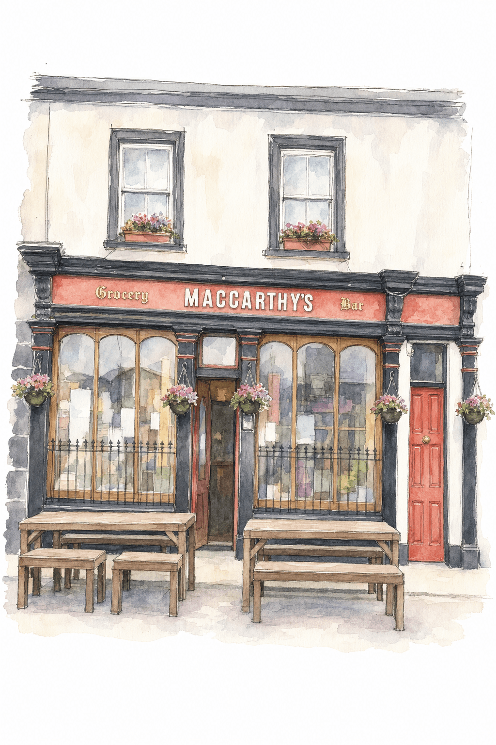 Illustration of MacCarthy's Bar, Castletownbere