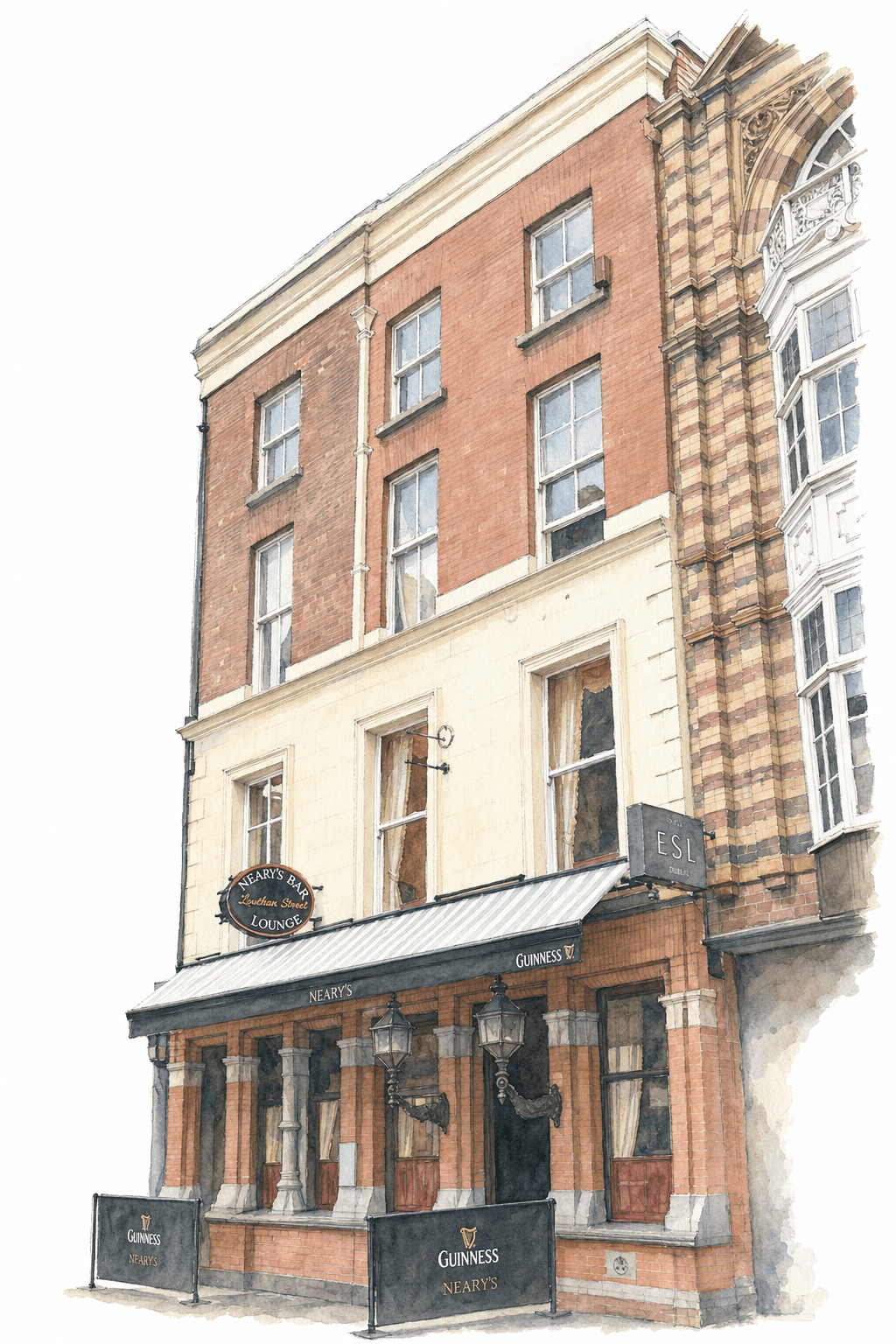 Illustration of Neary's, Dublin