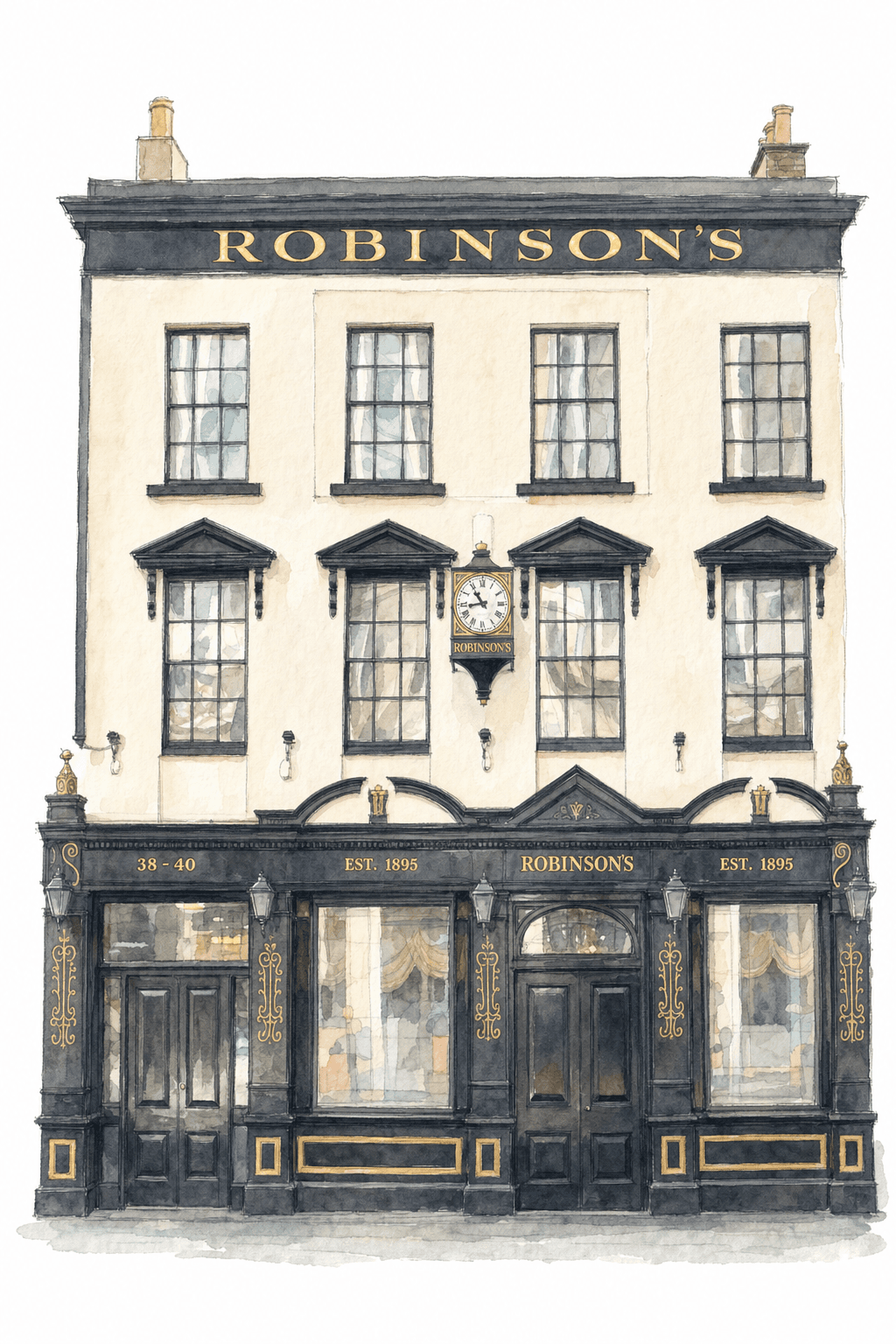 Illustration of Robinson's Bar, Belfast