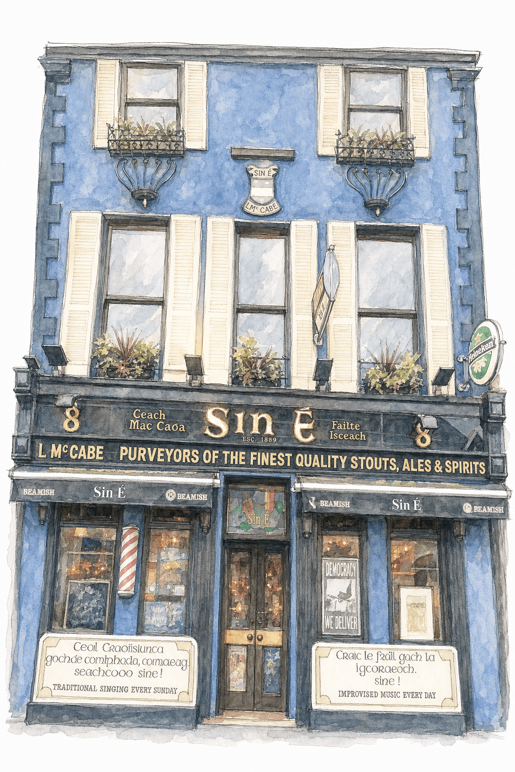 Illustration of Sin É, Cork