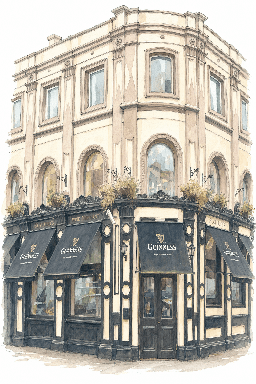 Illustration of Slattery's, Dublin