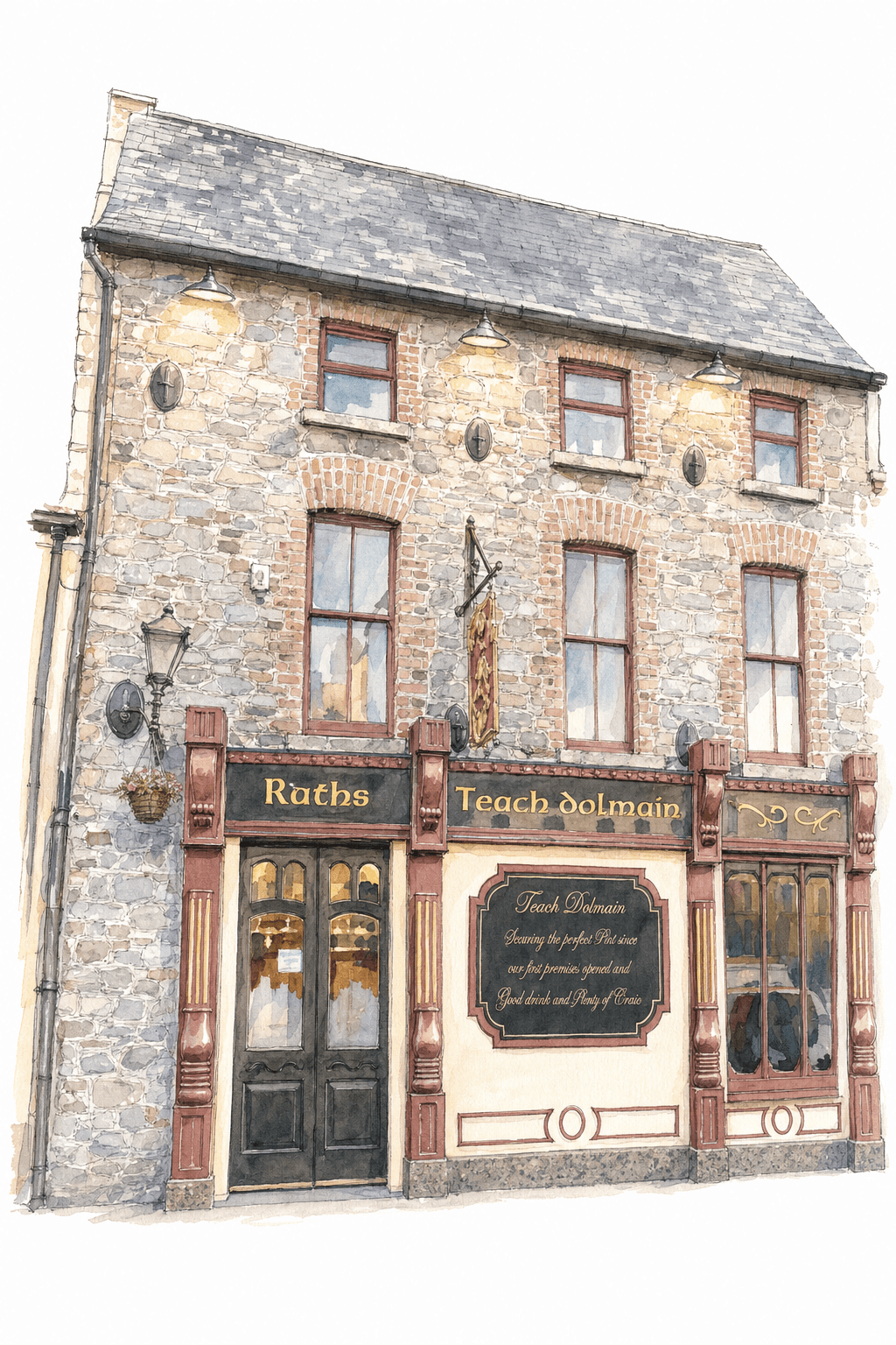 Illustration of Teach Dolmain, Carlow Town