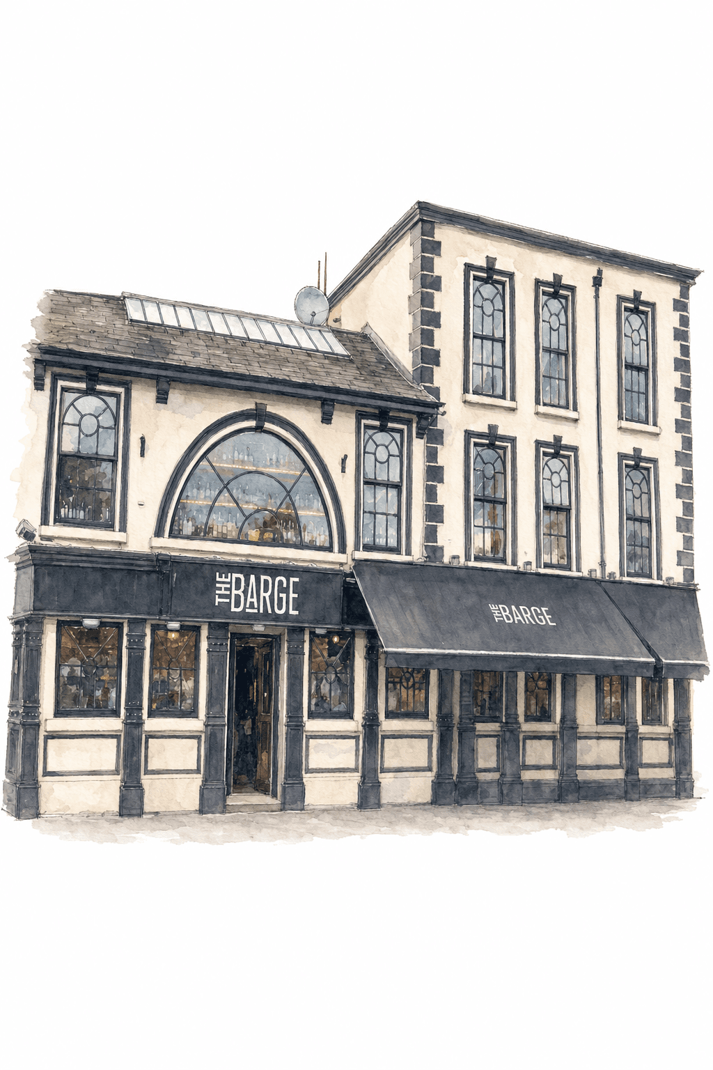 Illustration of The Barge, Dublin