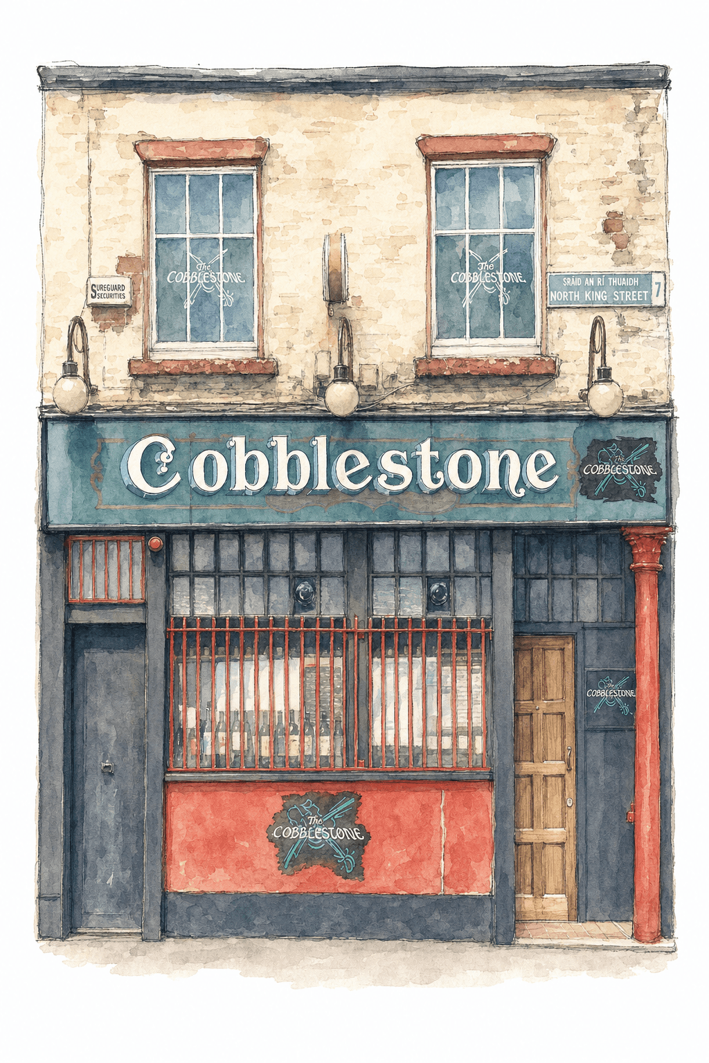 Illustration of The Cobblestone, Smithfield