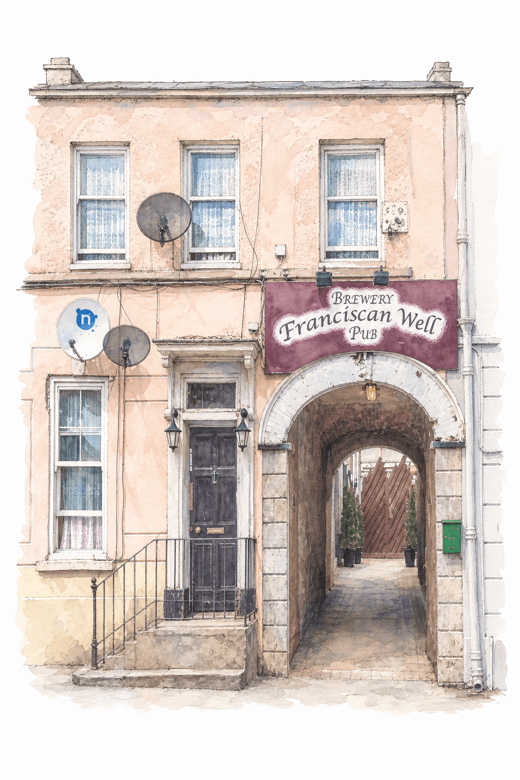Illustration of The Franciscan Well, Cork City