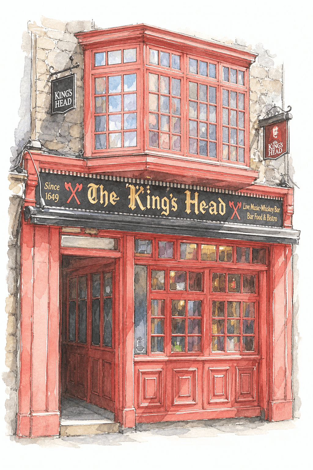 Illustration of The King's Head, Galway