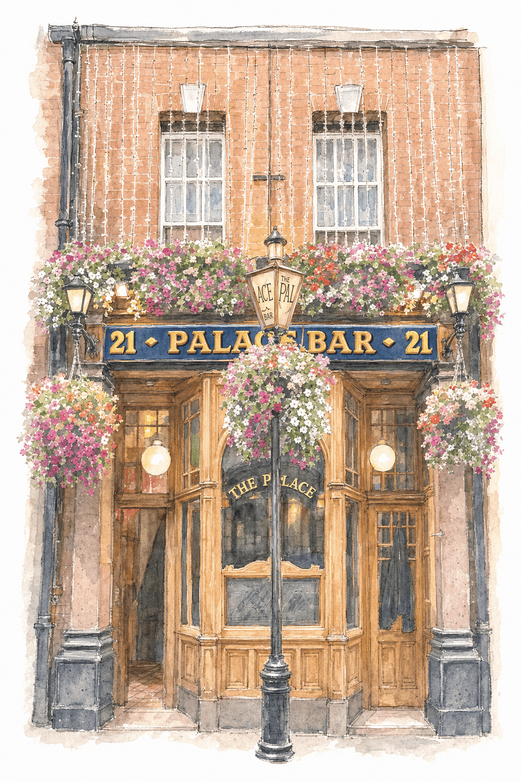Illustration of The Palace Bar, Dublin