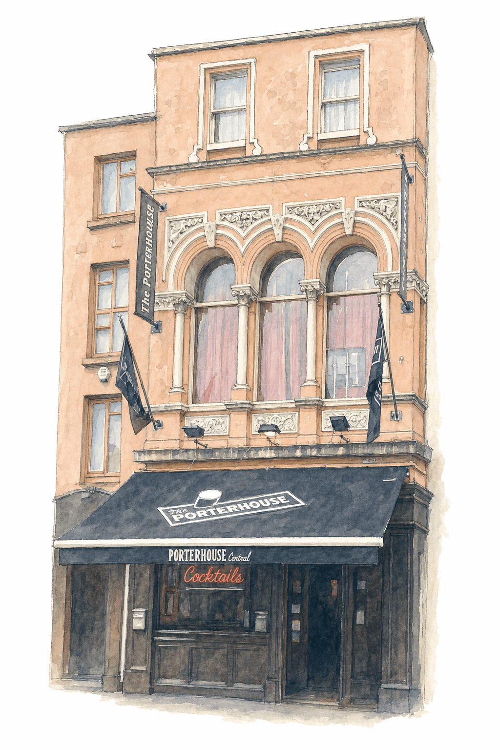 Illustration of The Porterhouse, Dublin