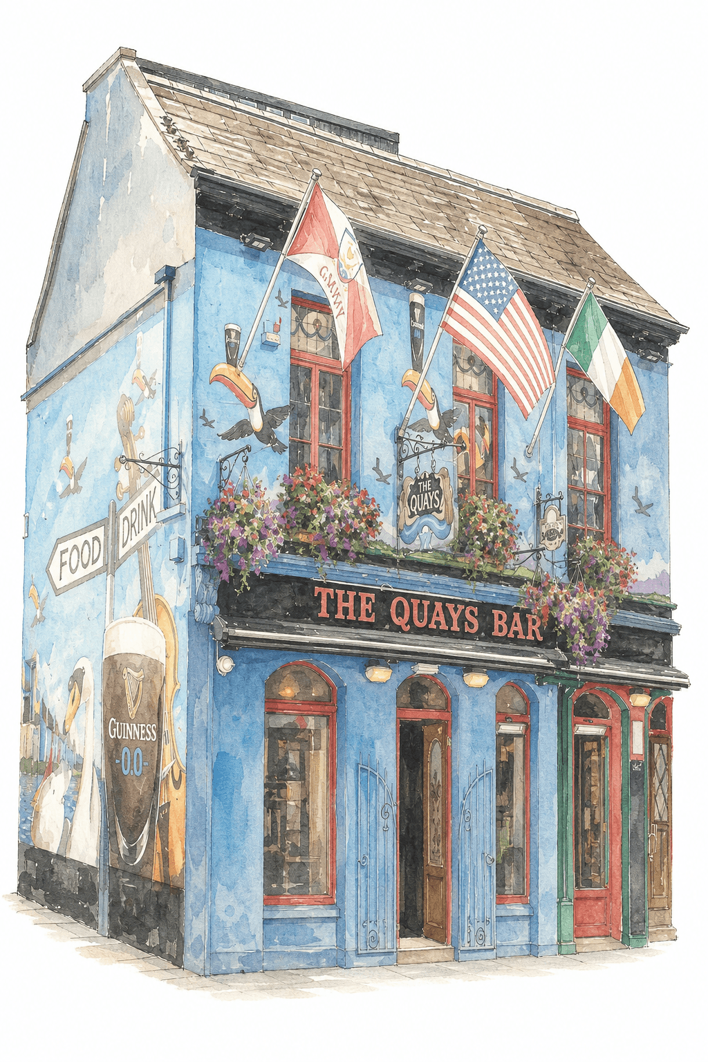Illustration of The Quays Bar, Galway