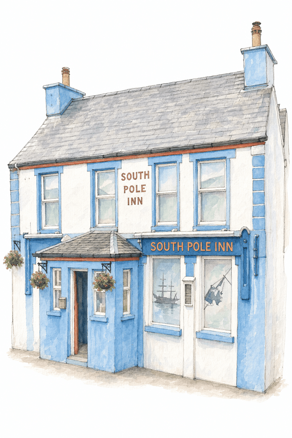 Illustration of The South Pole Inn, Annascaul