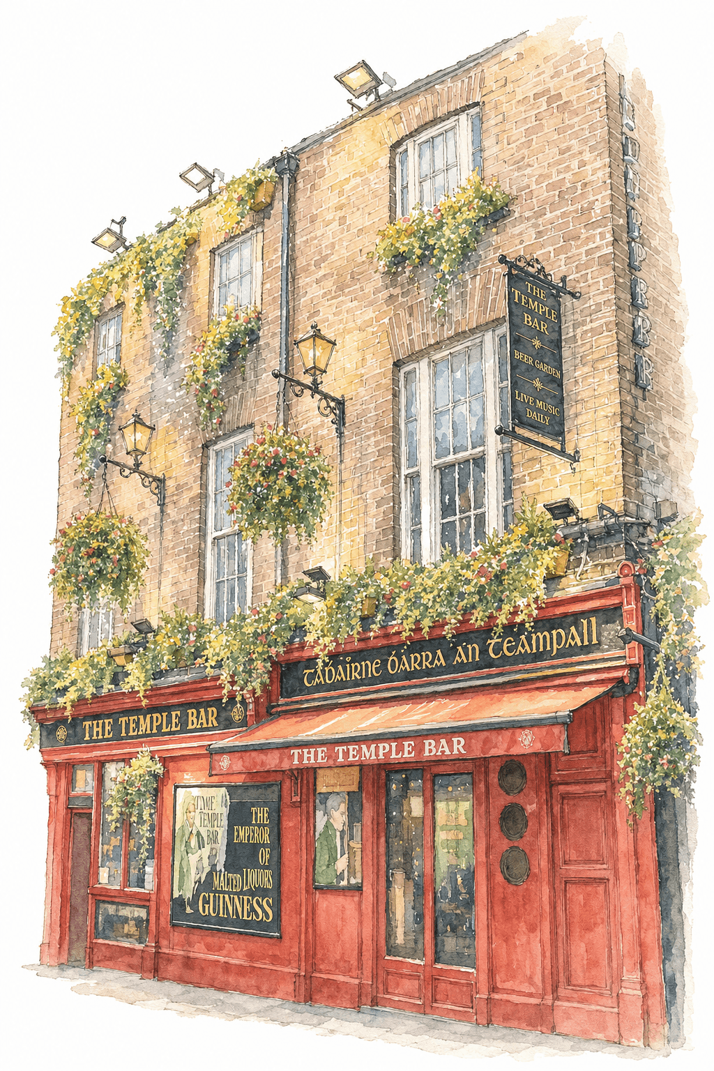 Illustration of The Temple Bar, Dublin