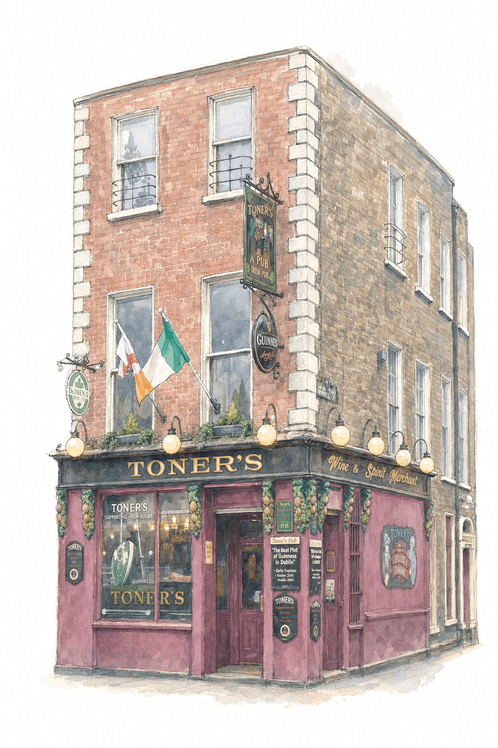 Illustration of Toner's, Dublin
