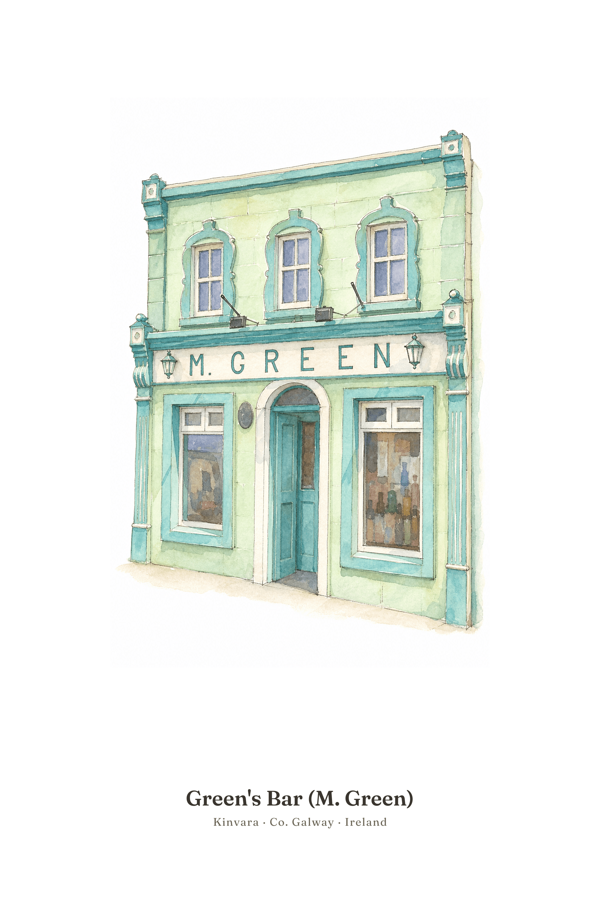 Poster of Green's Bar (M. Green), Kinvara