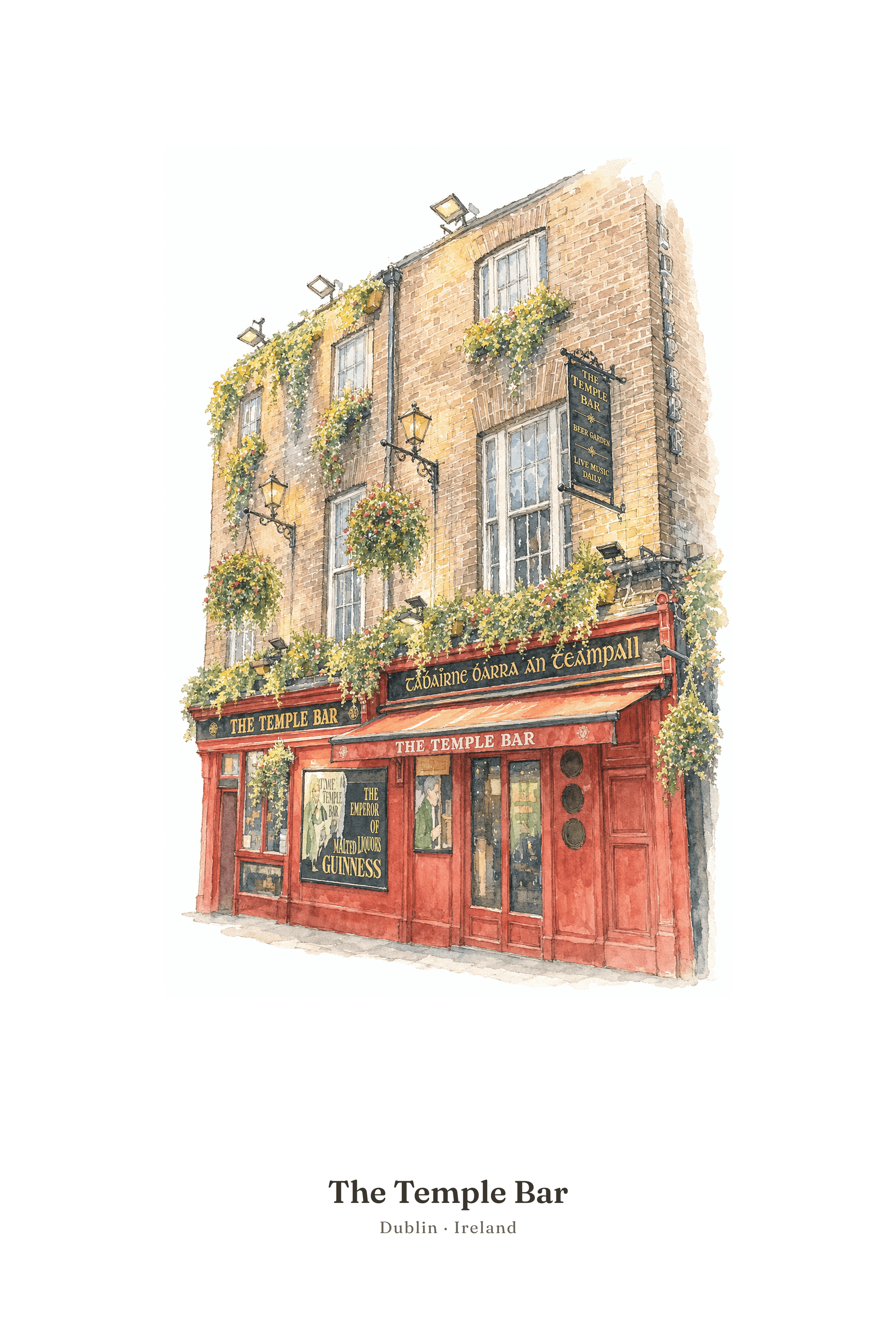 Poster of The Temple Bar, Dublin