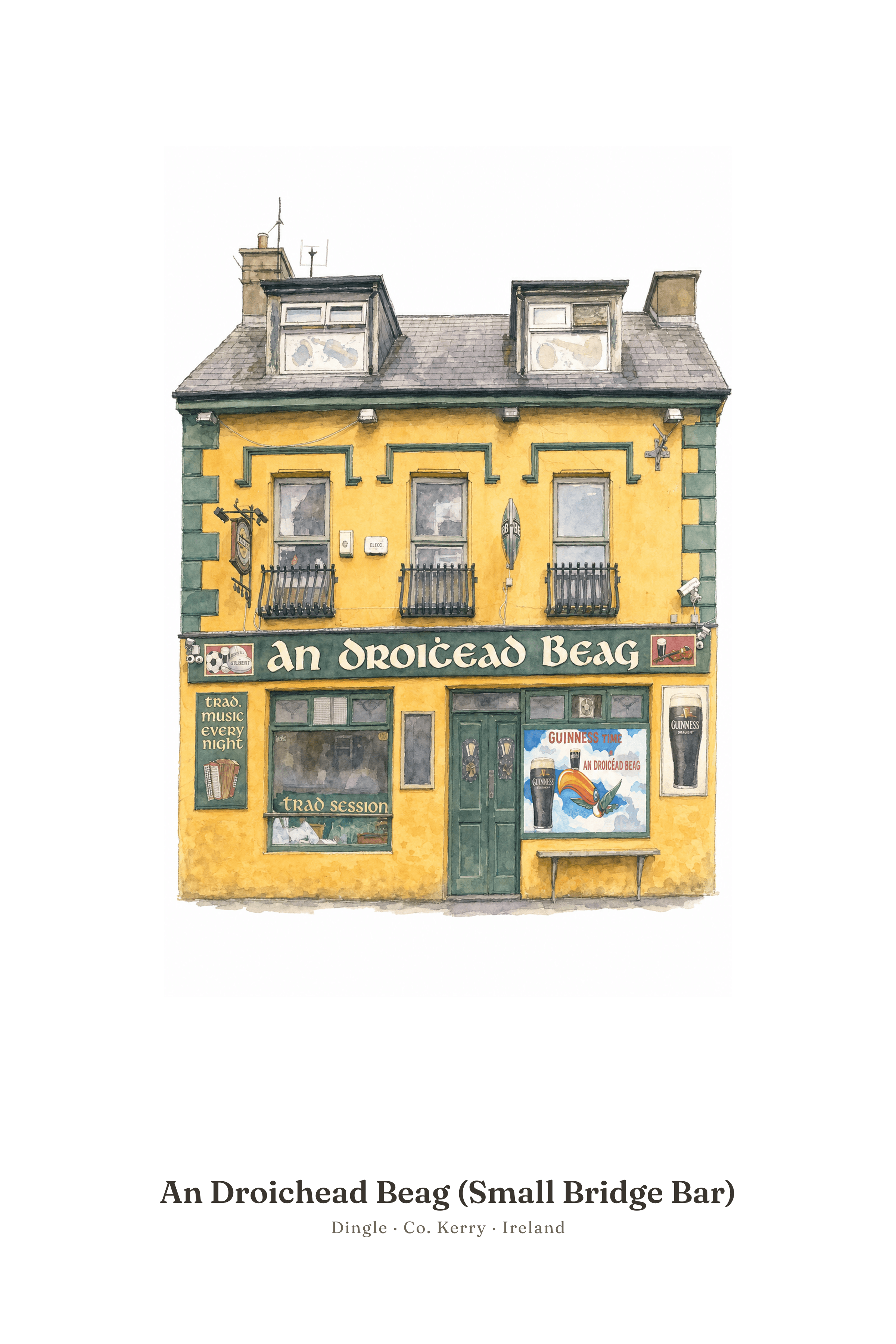 Poster of An Droichead Beag (Small Bridge Bar), Dingle