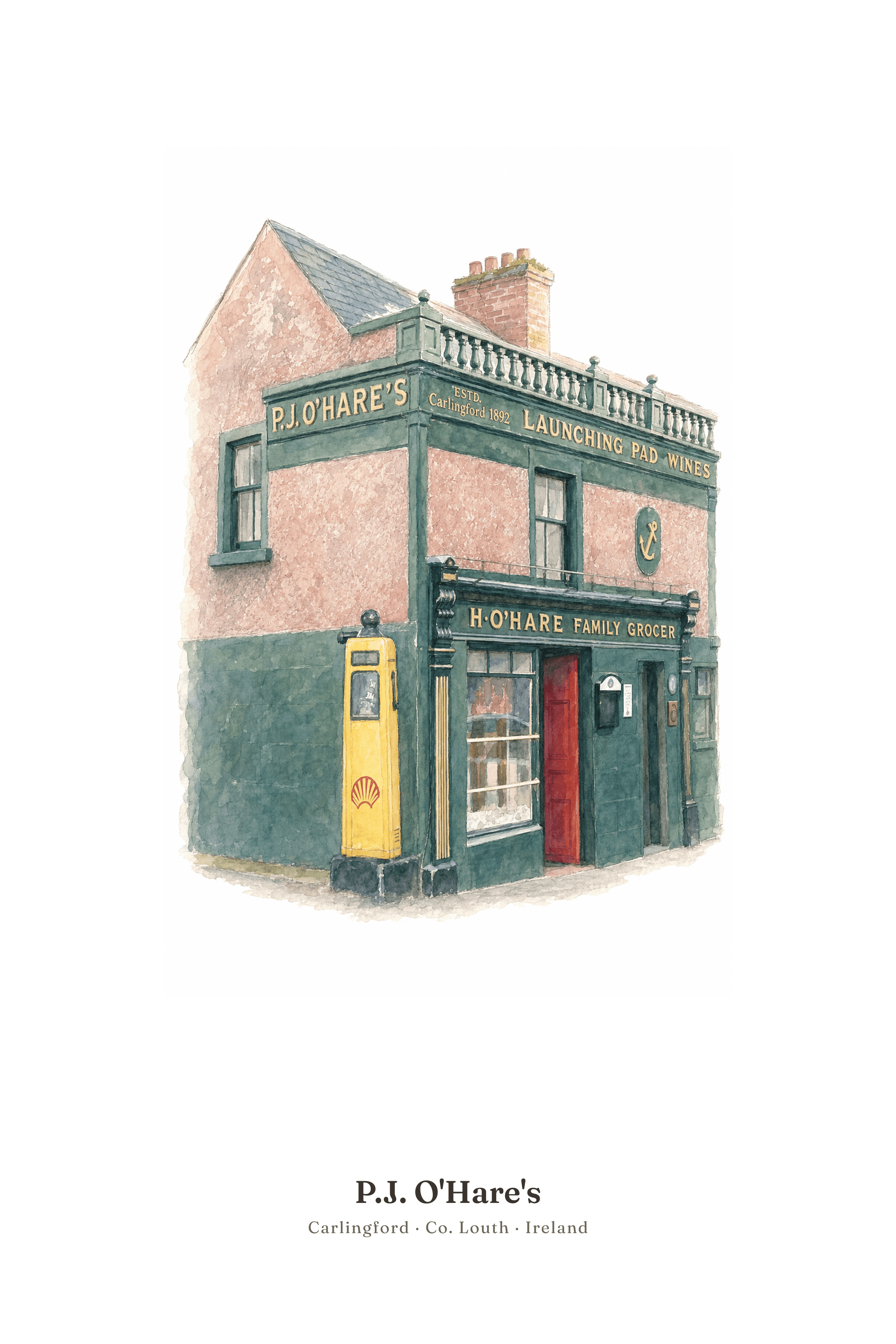 Poster of P.J. O'Hare's, Carlingford
