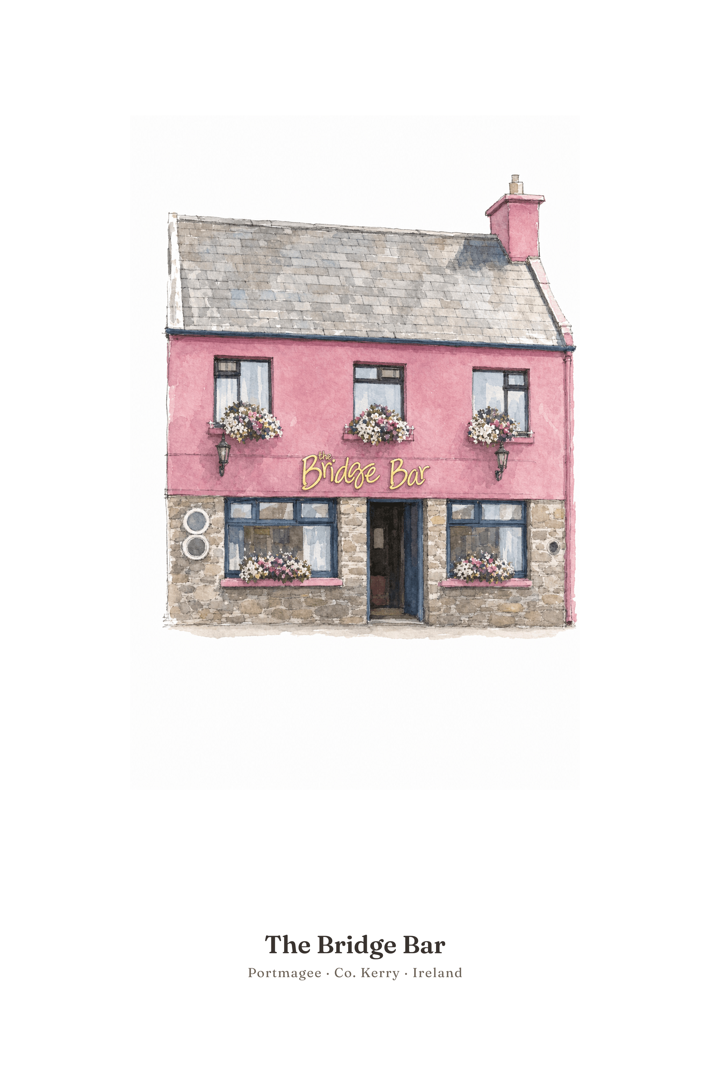 Poster of The Bridge Bar, Portmagee